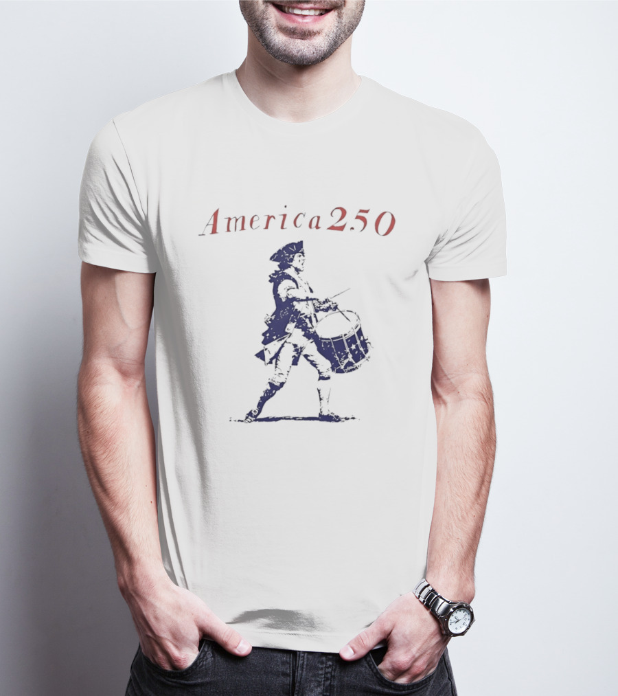 America 250 Revolutionary War Drummer Celebration T-Shirt