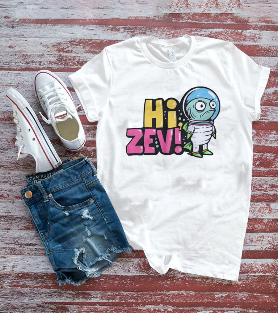 Hi Zev Astronaut Fish NBA New York Knicks Jalen Brunson Cartoon T-Shirt