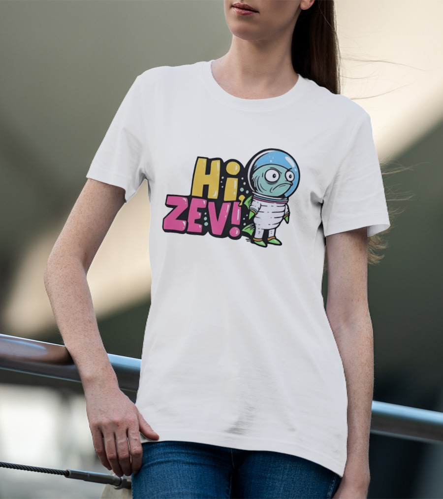 Hi Zev Astronaut Fish NBA New York Knicks Jalen Brunson Cartoon T-Shirt