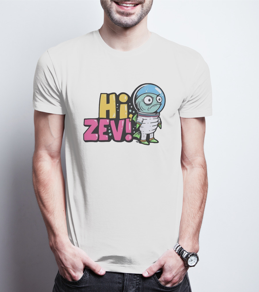Hi Zev Astronaut Fish NBA New York Knicks Jalen Brunson Cartoon T-Shirt