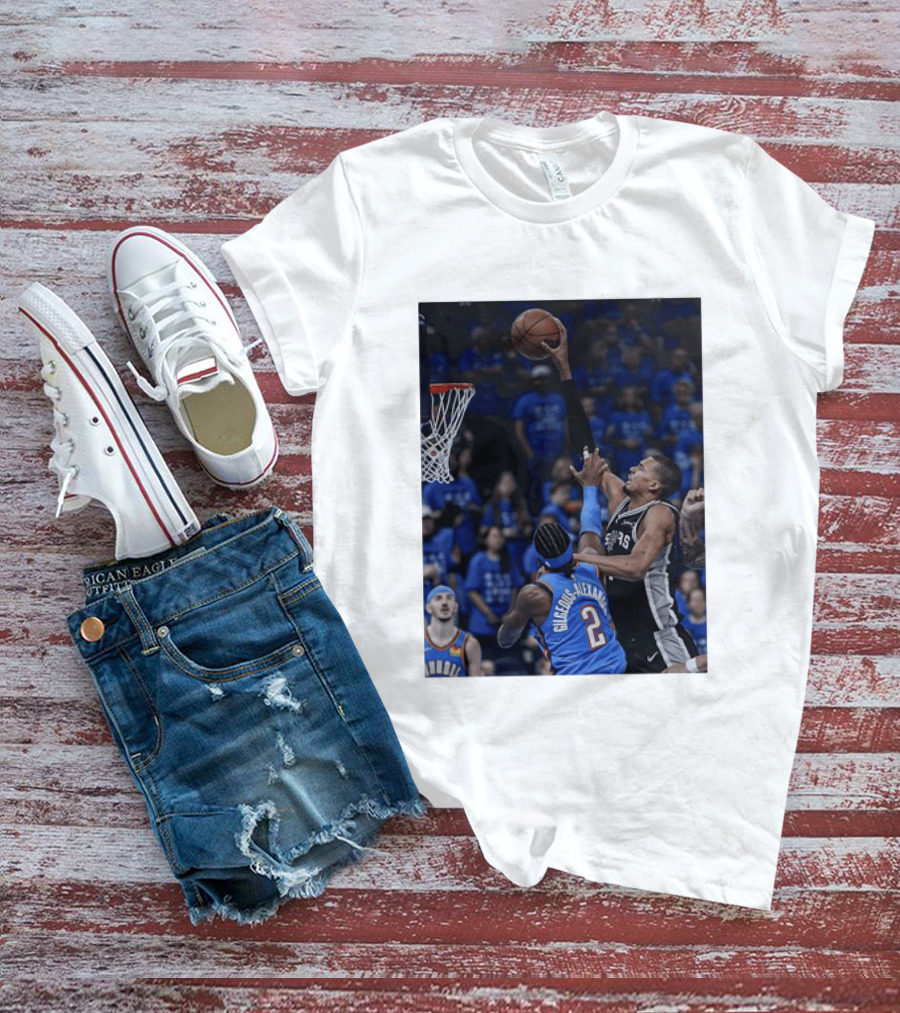 Victor Wembanyama Shai Gilgeous Alexander NBA Showdown San Antonio Spurs Vs Oklahoma City Thunder T-Shirt