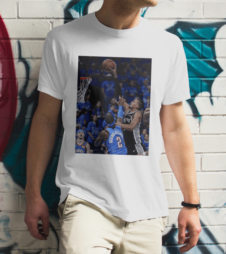 Victor Wembanyama Shai Gilgeous Alexander NBA Showdown San Antonio Spurs Vs Oklahoma City Thunder T-Shirt