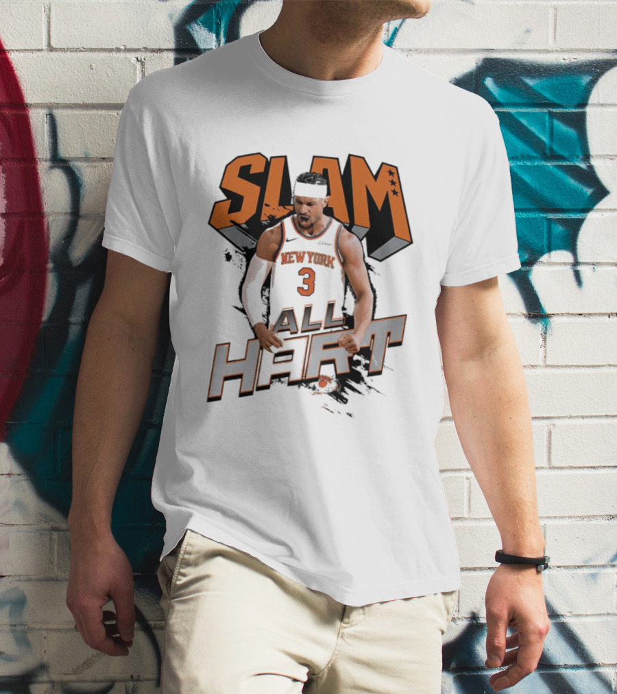 SLAM Josh Hart New York Knicks All Hart T-Shirt