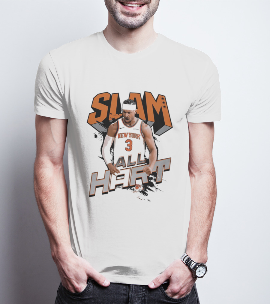 SLAM Josh Hart New York Knicks All Hart T-Shirt
