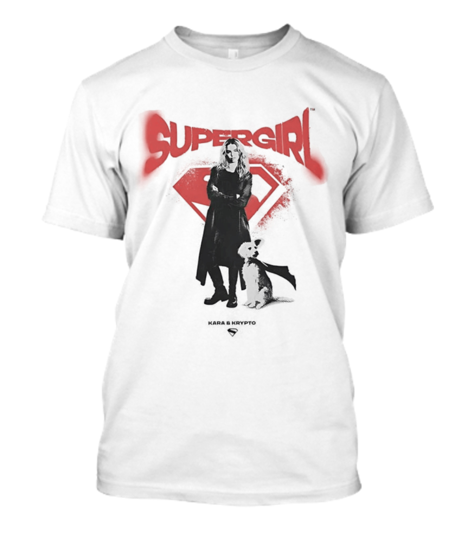 Supergirl Kara And Krypto Superman Shield DC Comics T-Shirt