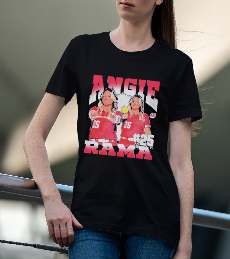 Angie Rama 25 Umass Athletics NCAA Softball T-Shirt