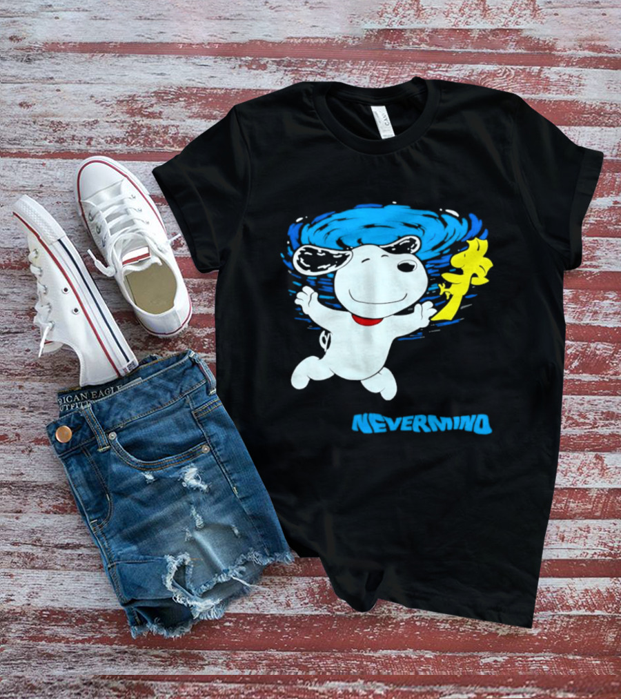 Snoopy Woodstock Nevermind Swimming Adventure T-Shirt