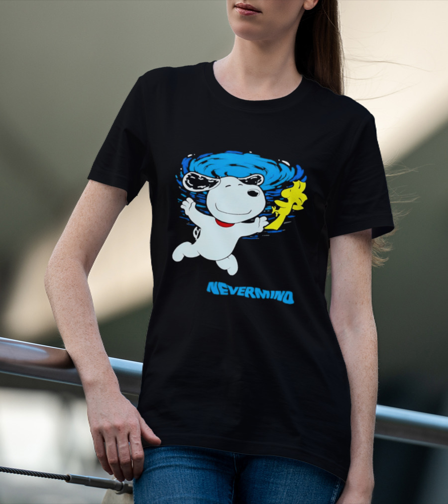 Snoopy Woodstock Nevermind Swimming Adventure T-Shirt