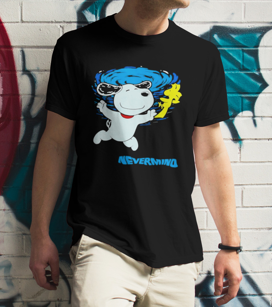 Snoopy Woodstock Nevermind Swimming Adventure T-Shirt