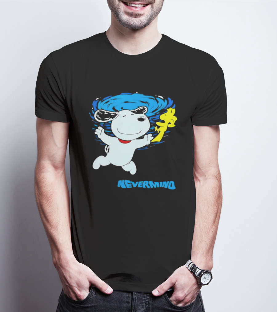 Snoopy Woodstock Nevermind Swimming Adventure T-Shirt