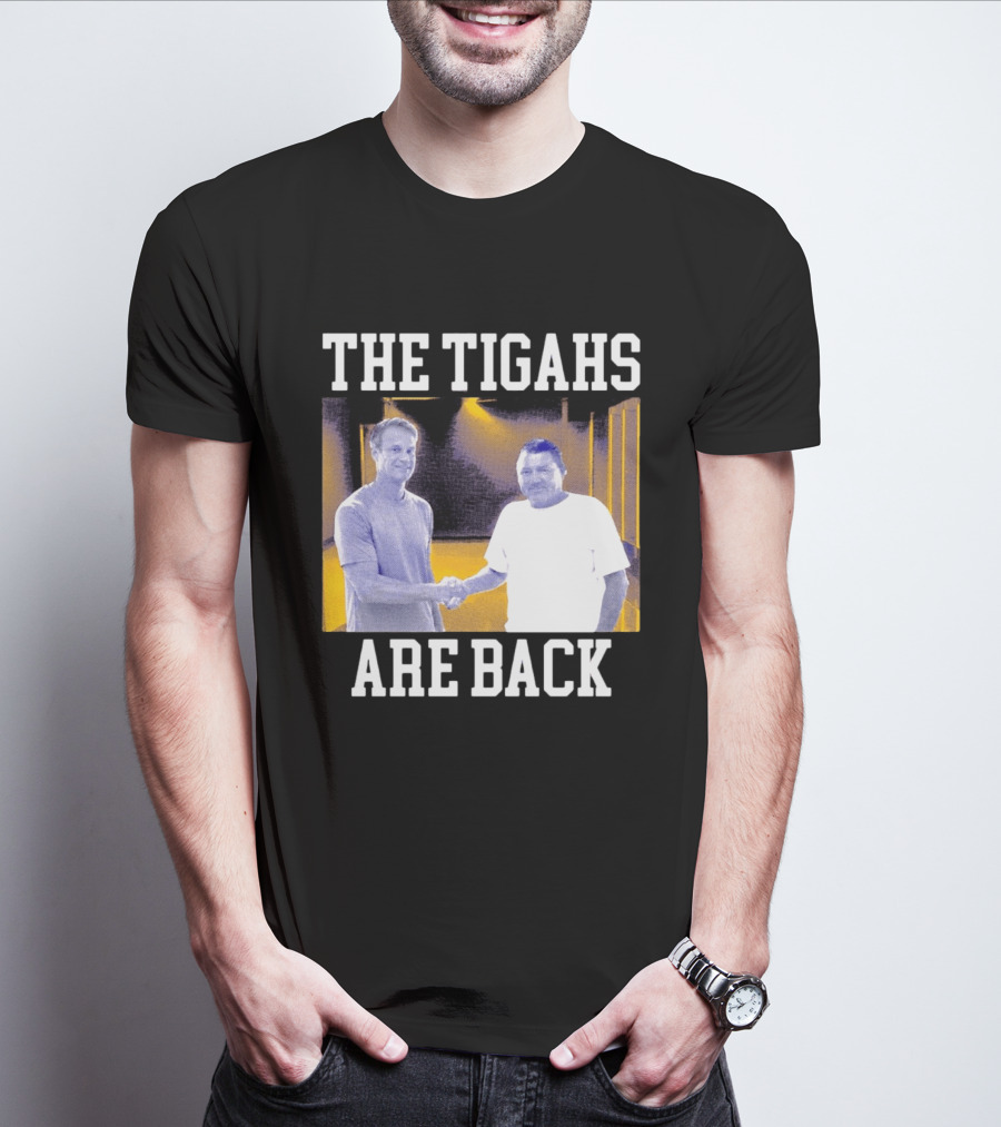 The Tigahs Are Back Brian Kelly Handshake T-Shirt