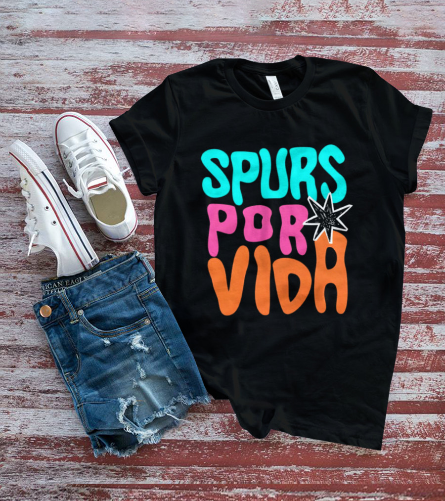 Spurs Por Vida San Antonio Basketball NBA 2026 T-Shirt