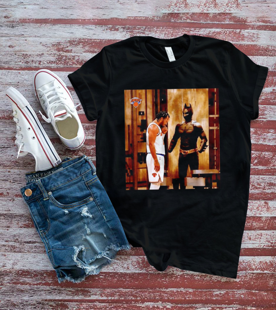 New York Knicks Jaylen Brunson Meets Batman Gotham T-Shirt