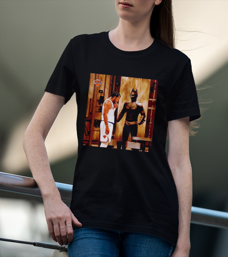 New York Knicks Jaylen Brunson Meets Batman Gotham T-Shirt