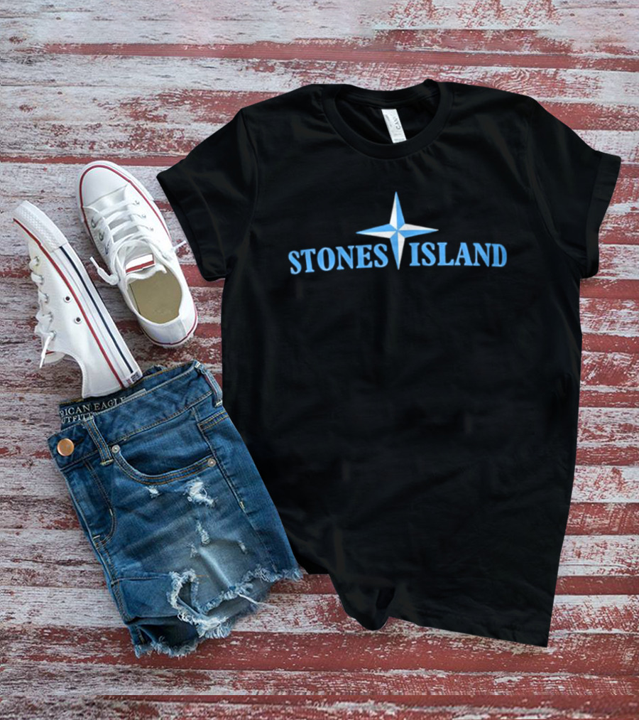 John Stones Island Blue Compass Star T-Shirt