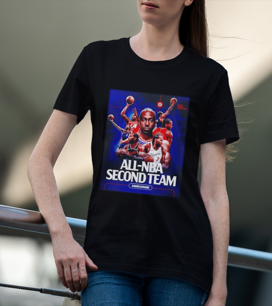 Kawhi Leonard Clippers All NBA Second Team Basketball Highlights T-Shirt