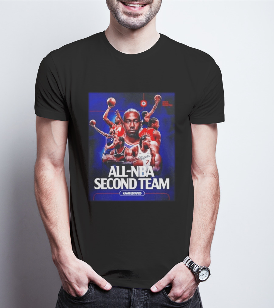 Kawhi Leonard Clippers All NBA Second Team Basketball Highlights T-Shirt