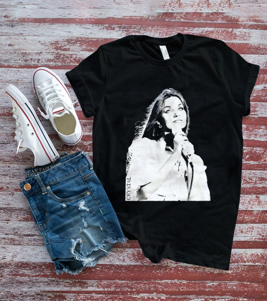 Mick Foley AEW Crystal Gayle Microphone Iconic Singer T-Shirt