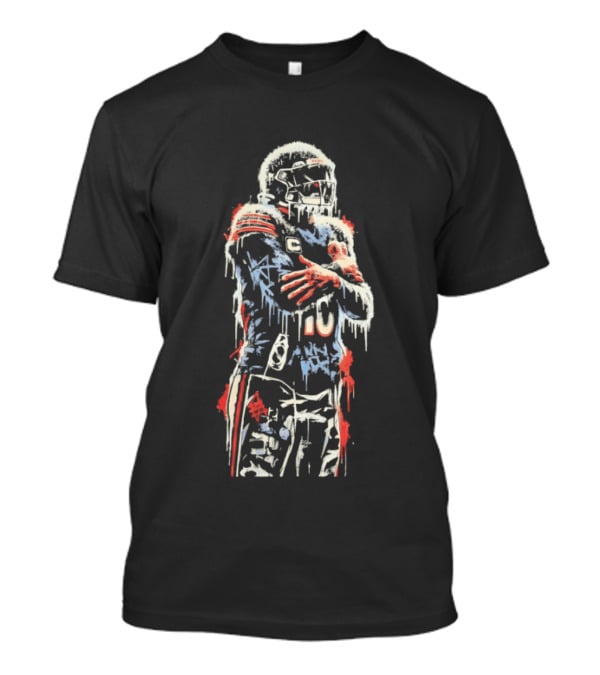 Caleb Williams 10 Chicago Bears Iceman Football T-Shirt