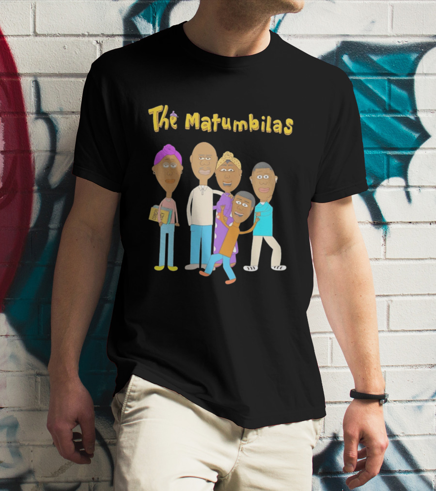 The Matumbilas Family Cartoon Conspiracy Animated Book Characters T-Shirt