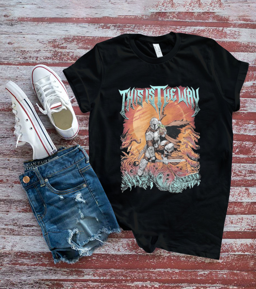 This Is The Way Mandalorian Starry Warrior Quest T-Shirt