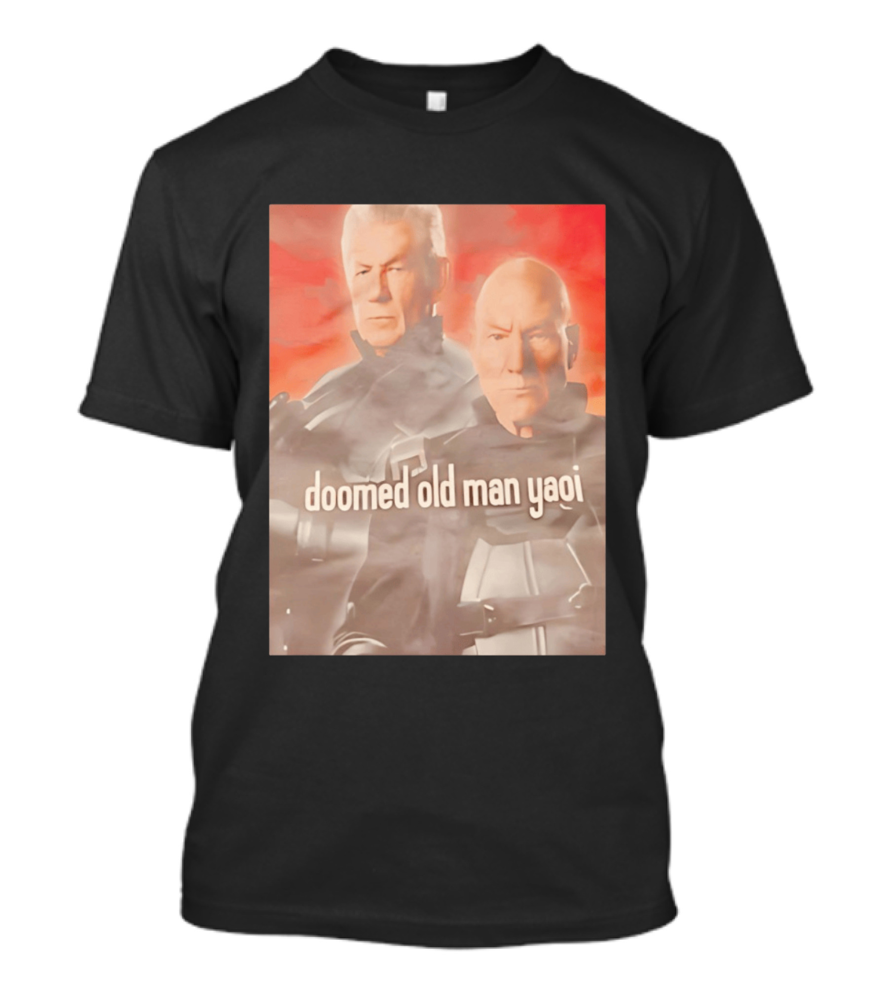 Ian McKellen Magneto Charles Xavier Doomed Old Man Yaoi X Men Movie T-Shirt