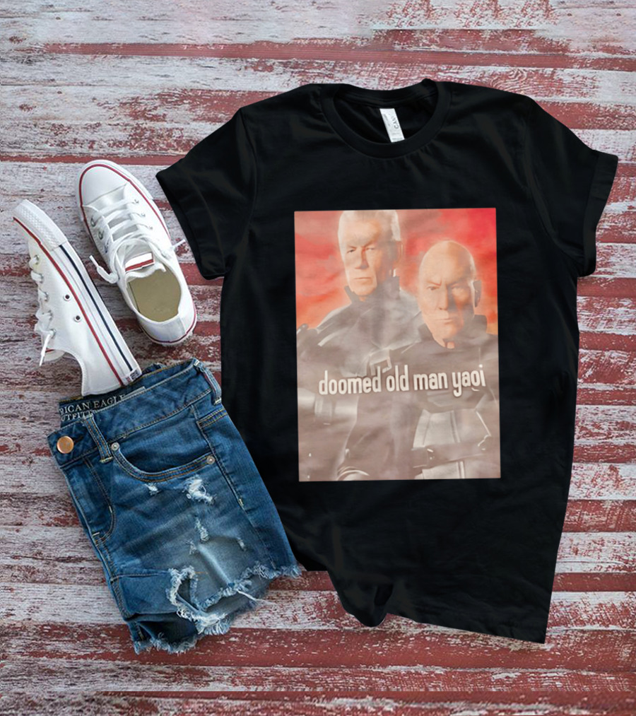 Ian McKellen Magneto Charles Xavier Doomed Old Man Yaoi X Men Movie T-Shirt