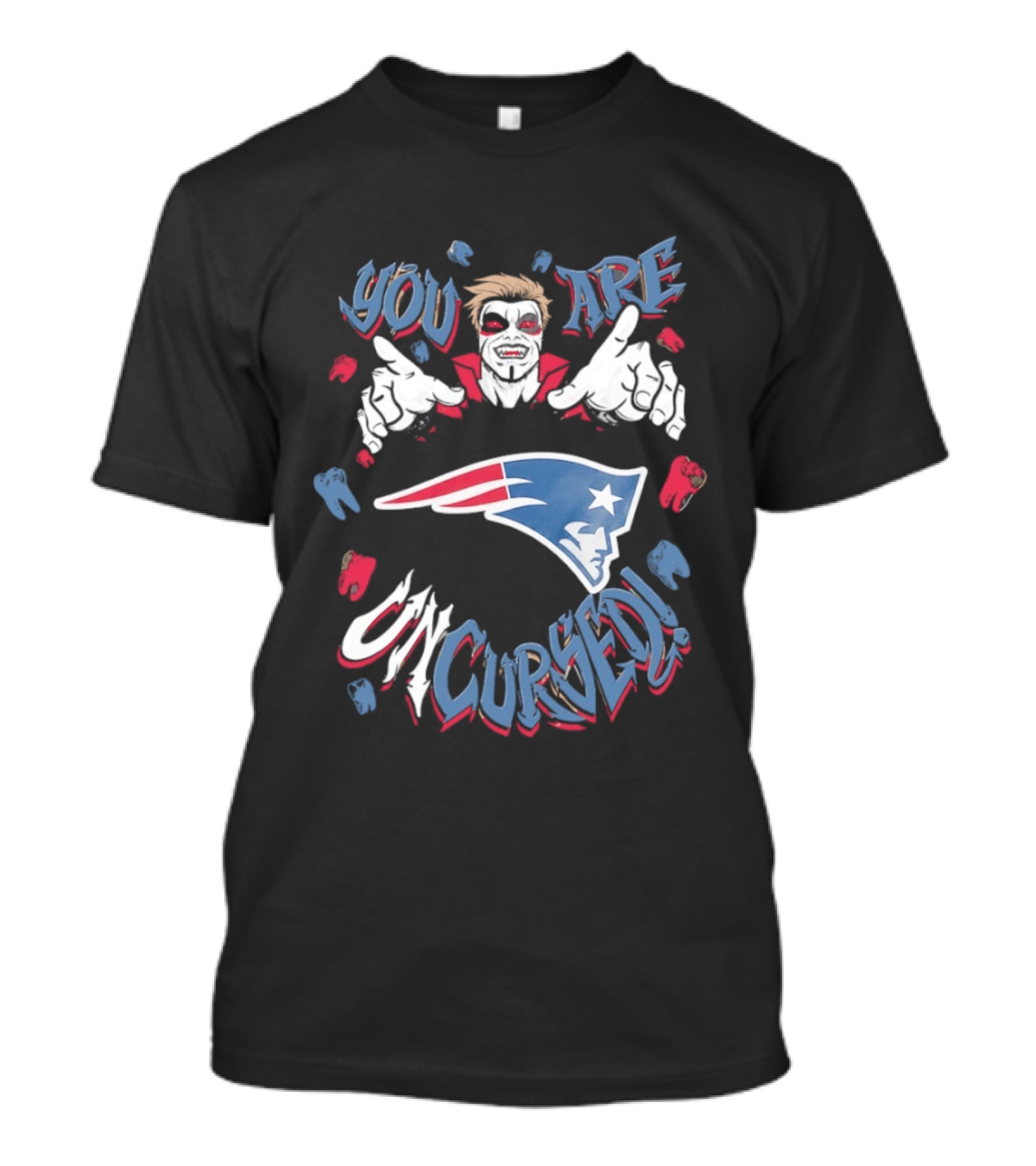 WWE Danhausen New England Patriots You Are Uncursed T-Shirt