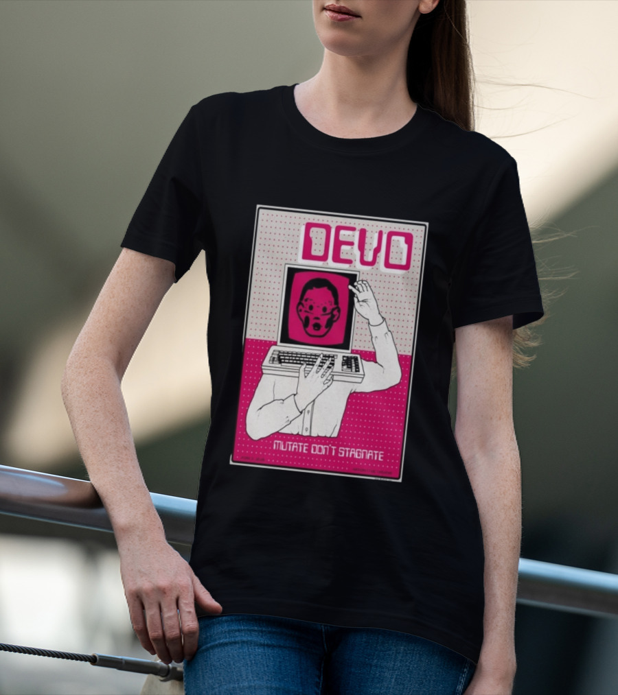 June 03 2026 Devo Concert Akron Civic Theatre Mutate Don't Stagnate T-Shirt