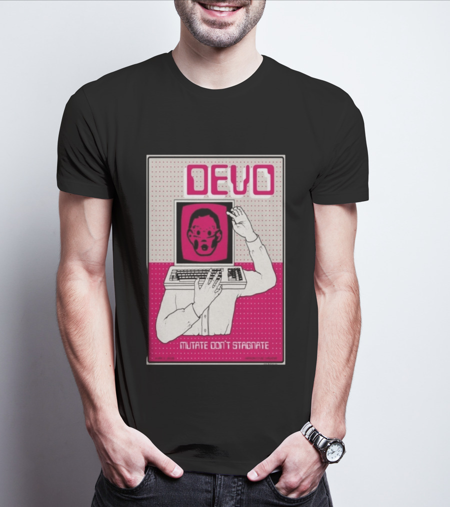 June 03 2026 Devo Concert Akron Civic Theatre Mutate Don't Stagnate T-Shirt