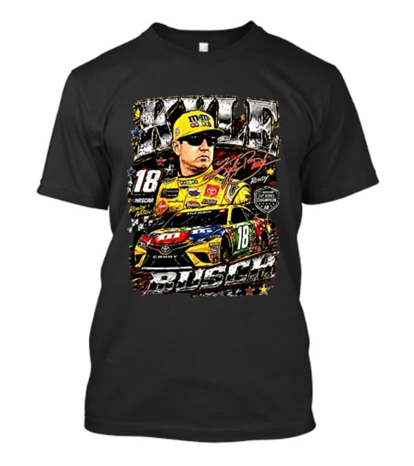 Kyle Busch 18 NASCAR Rowdy Nation M&M's Toyota Camry Rowdy 2015 Pixel Champions T-Shirt