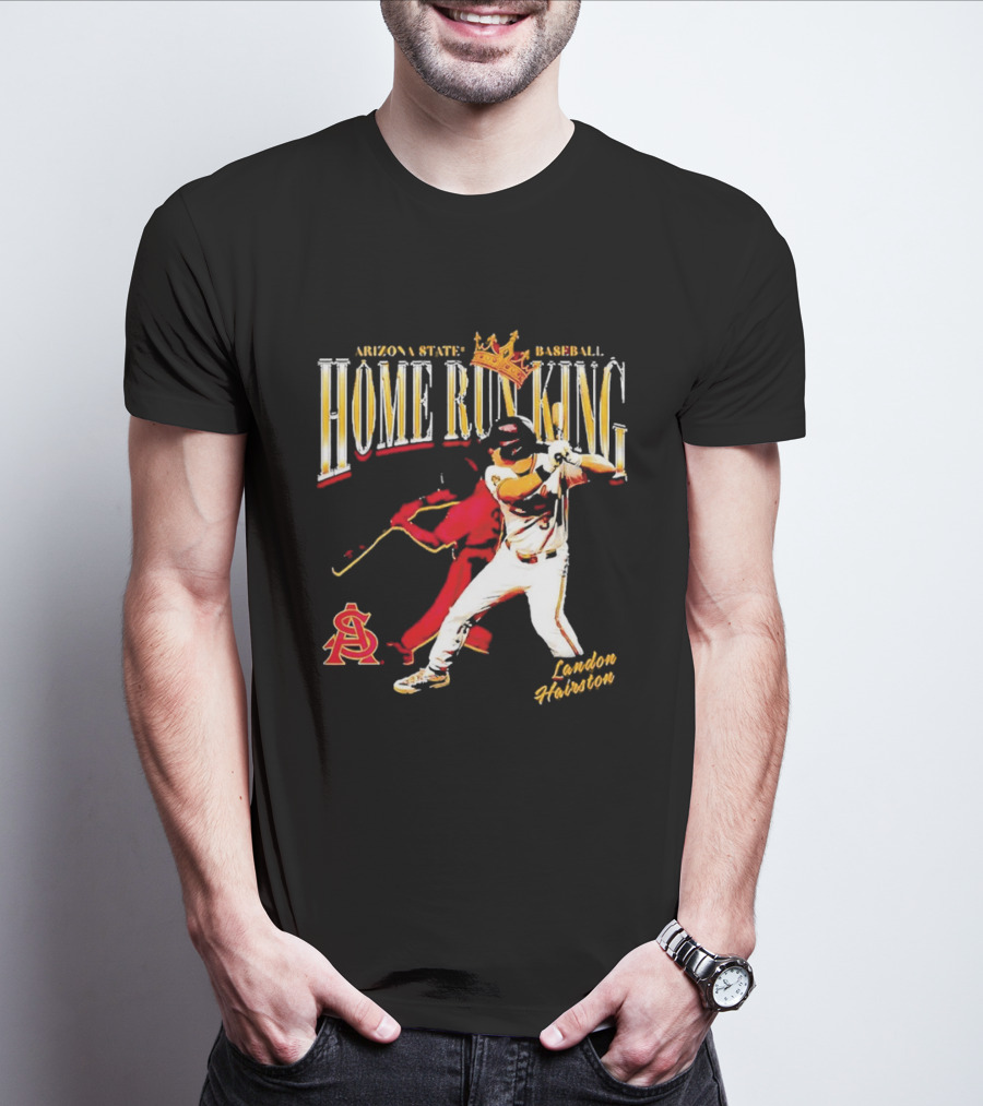 Arizona State Baseball Home Run King Landon Hairston T-Shirt