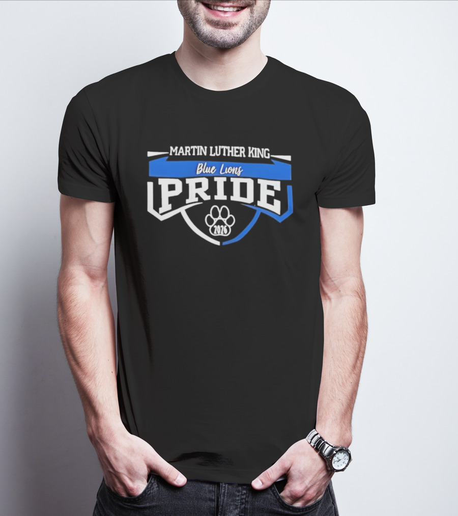 Martin Luther King Blue Lions Pride 2026 Paw T-Shirt