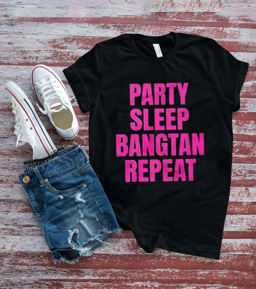 Party Sleep Bangtan Repeat BTS K Pop T-Shirt
