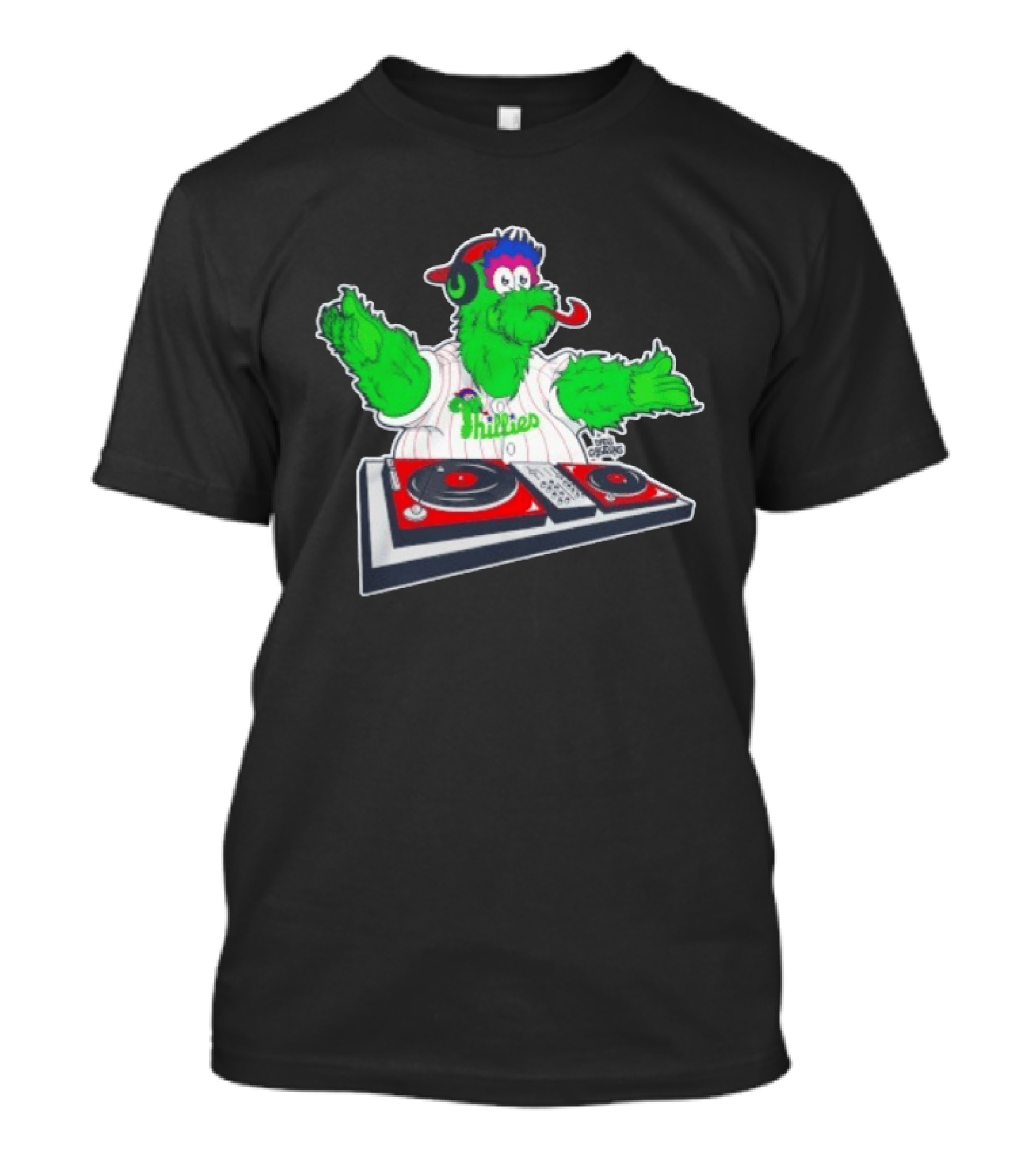 Philadelphia Phillies Phanatic DJ Turntable Fun T-Shirt