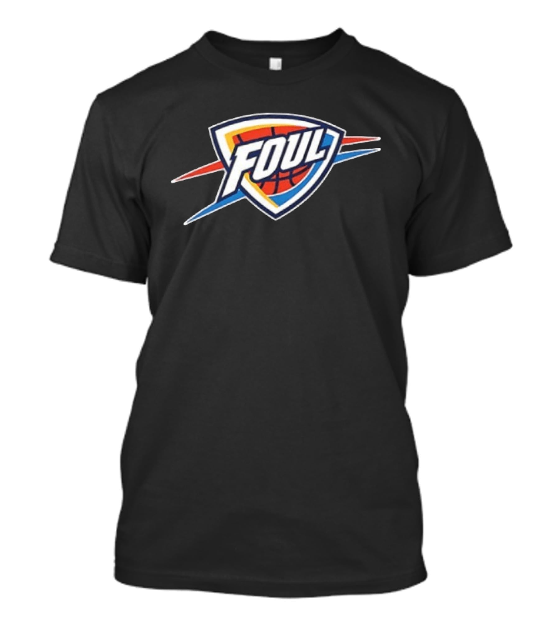 Oklahoma City Thunder Foul Basketball SGA Two Free Throws 2 Sided T-Shirt