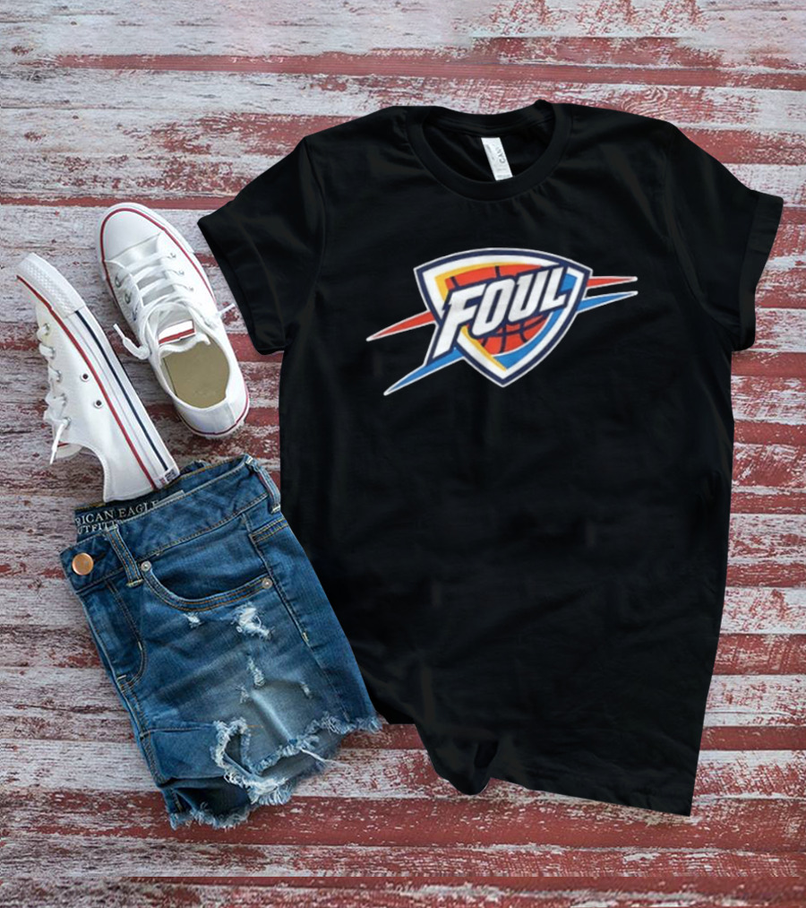 Oklahoma City Thunder Foul Basketball SGA Two Free Throws 2 Sided T-Shirt