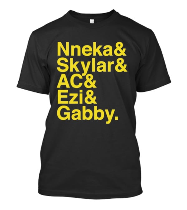 Nneka Skylar AC Ezi Gabby Seattle Storm WNBA 2025 Ampersand Stars T-Shirt