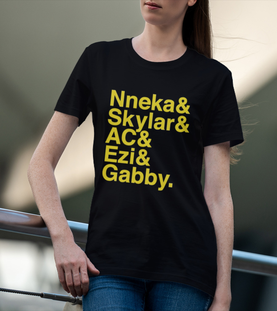 Nneka Skylar AC Ezi Gabby Seattle Storm WNBA 2025 Ampersand Stars T-Shirt