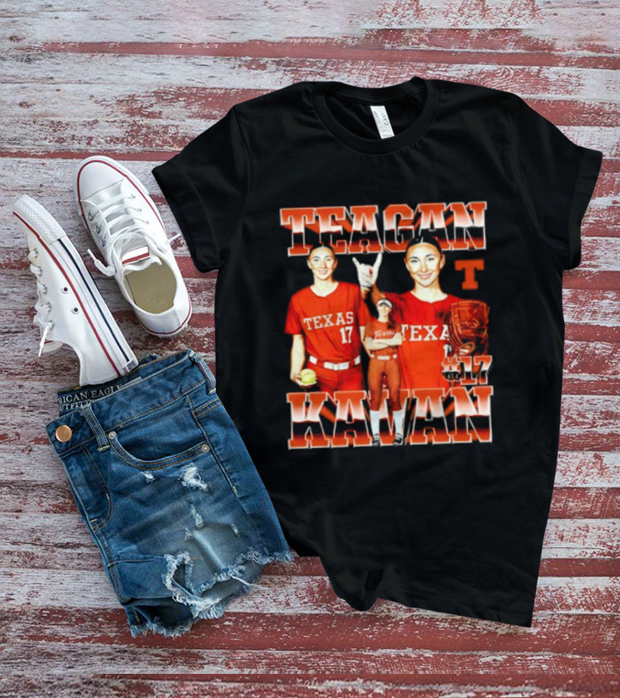 Teagan Kavan Texas 17 NCAA Softball Longhorns Player T-Shirt