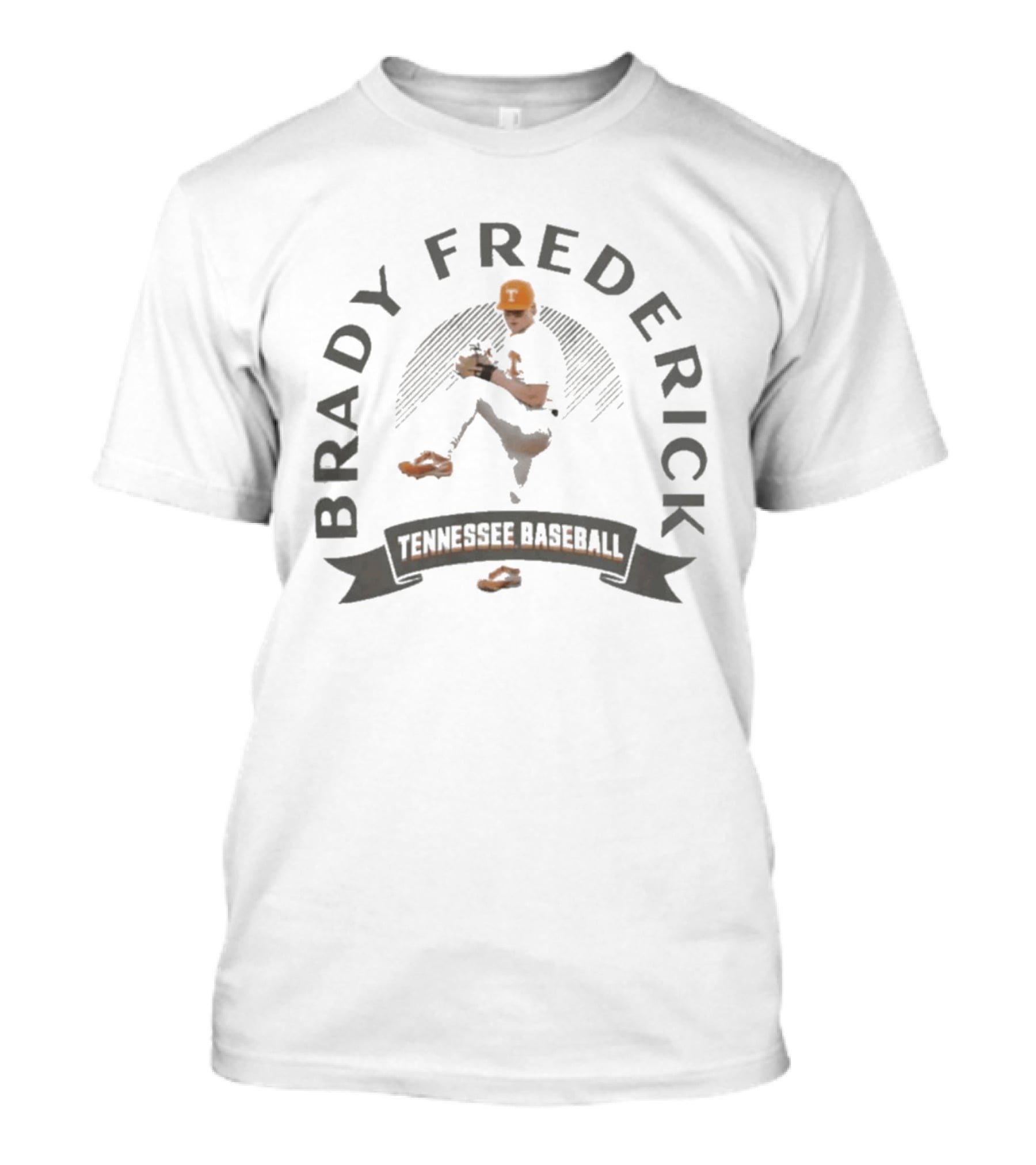 Brady Frederick Tennessee Baseball Orange T-Shirt