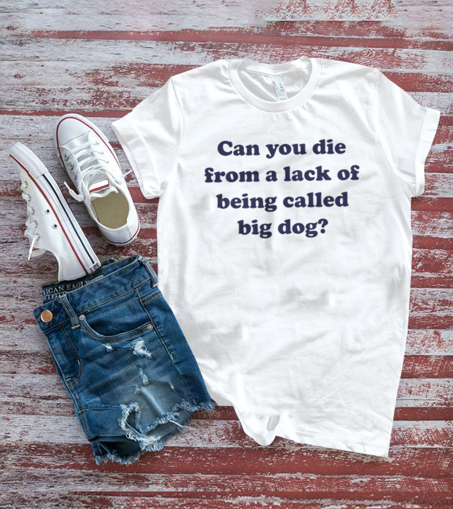 Can You Die From A Lack Of Being Called Big Dog T-Shirt