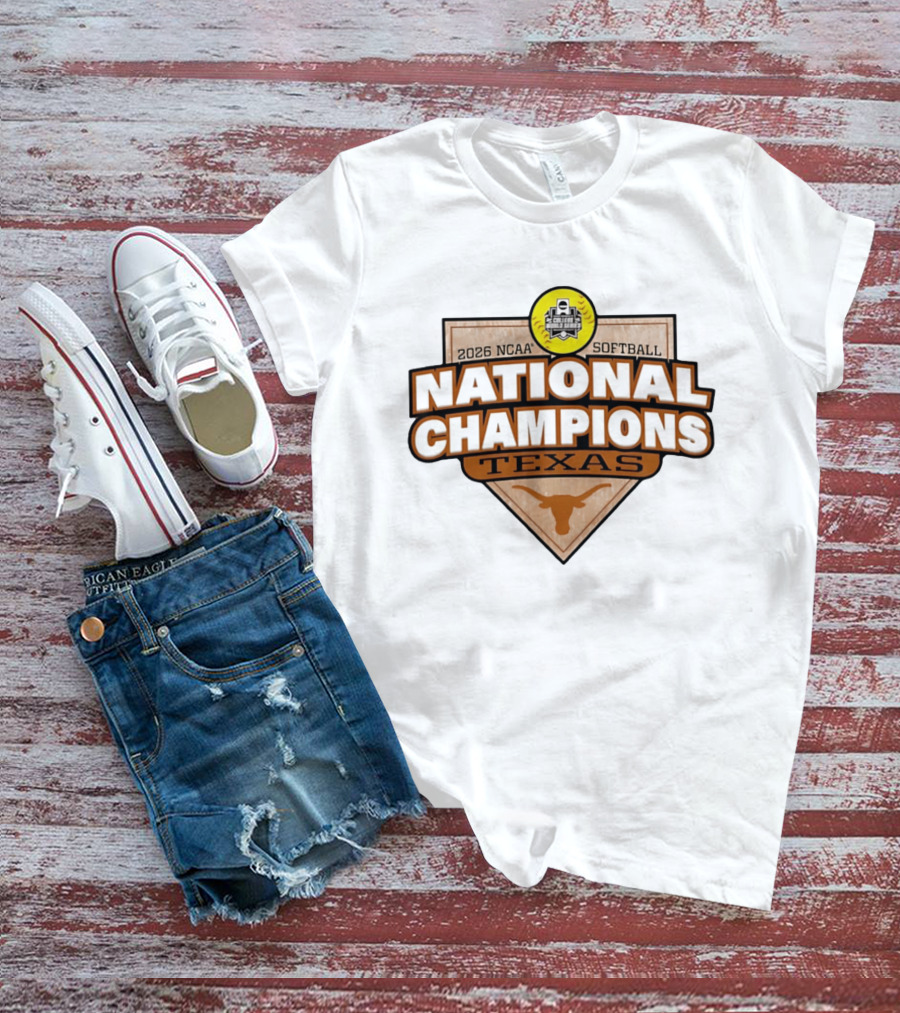 Texas Longhorns 2026 NCAA Softball National Champions T-Shirt