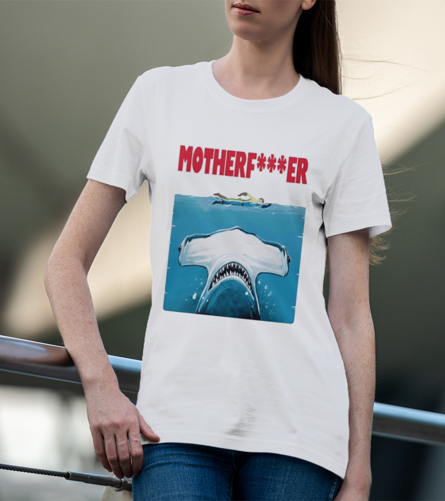 Samuel L Jackson Motherfucker Hammerhead Shark Jaws T-Shirt
