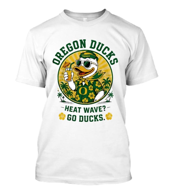 Oregon Ducks Heat Wave Go Ducks Summer Vibe T-Shirt