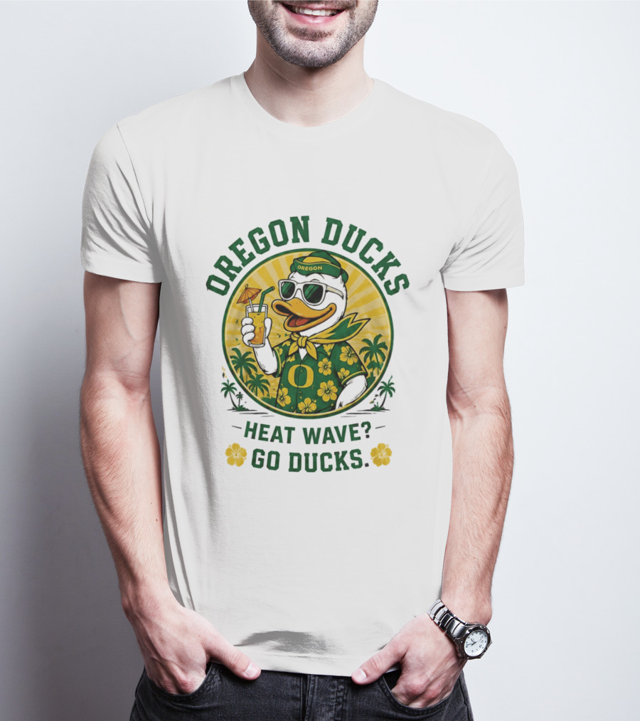 Oregon Ducks Heat Wave Go Ducks Summer Vibe T-Shirt