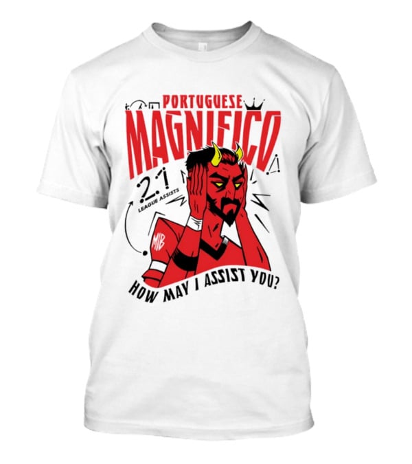 Portuguese Magnifico 21 Goals How May I Assist You Devil T-Shirt