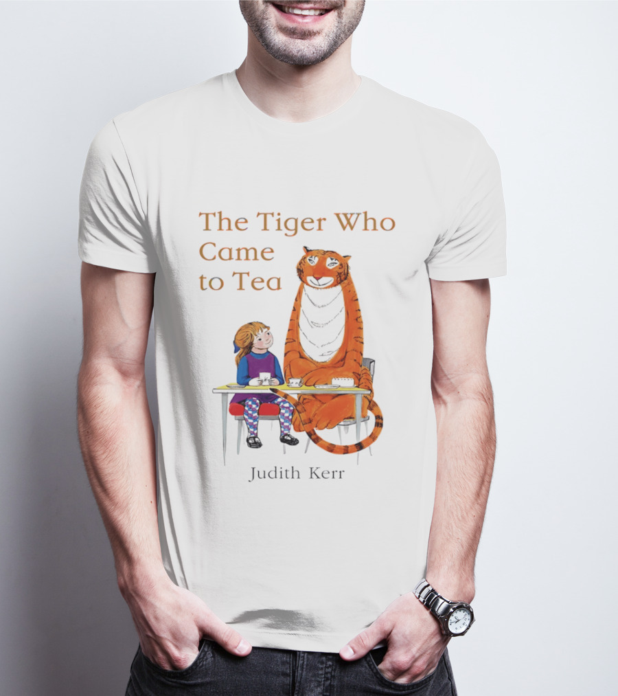 The Tiger Who Came To Tea Book Judith Kerr T-Shirt