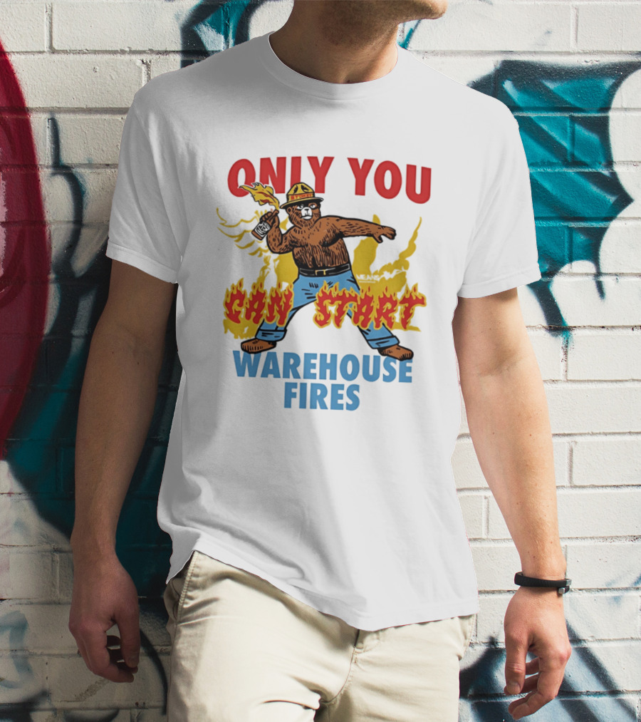 Smokey Bear Only You Can Start Warehouse Fires T-Shirt