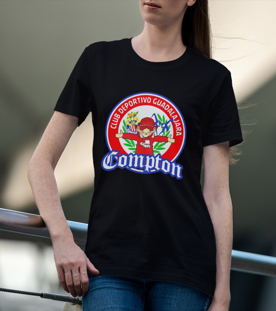 Compton Club Deportivo Guadalajara Rojiblanco T-Shirt
